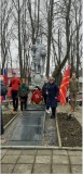 22 февраля 2020 года, поздравление с Днем Победы и возложение на воинском захоронении Братской могил - 1